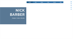 Desktop Screenshot of nickbarber.com